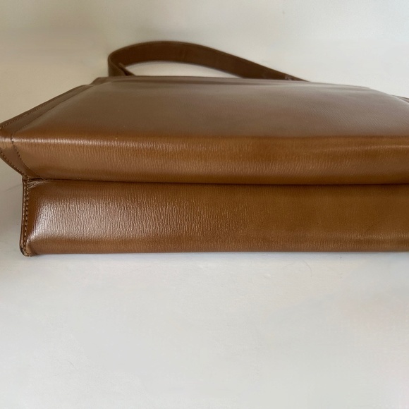 Vintage 1950's Viki Original Brown Leather Handbag with Beige Lining - Picture 8 of 9